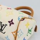 LOUIS VUITTON Monogram Multicolor Mini Speedy Hand Bag White M92645 Auth 190228V-14