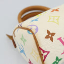 LOUIS VUITTON Monogram Multicolor Mini Speedy Hand Bag White M92645 Auth 190228V-15