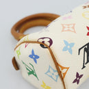 LOUIS VUITTON Monogram Multicolor Mini Speedy Hand Bag White M92645 Auth 190228V-17