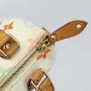 LOUIS VUITTON Monogram Multicolor Mini Speedy Hand Bag White M92645 Auth 190228V-9