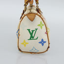 LOUIS VUITTON Monogram Multicolor Mini Speedy Hand Bag White M92645 Auth 190228V-4