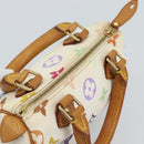 LOUIS VUITTON Monogram Multicolor Mini Speedy Hand Bag White M92645 Auth 190228V-6