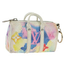 LOUIS VUITTON Watercolor Porte Cles Mini Keepall Key Holder MP2975 Auth 190229V-1
