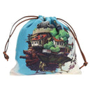 LOEWE Ghibli Collaboration Howl's Moving Castle Pouch Canvas Blue Auth 190232SM-1
