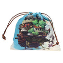 LOEWE Ghibli Collaboration Howl's Moving Castle Pouch Canvas Blue Auth 190232SM-13