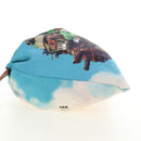 LOEWE Ghibli Collaboration Howl's Moving Castle Pouch Canvas Blue Auth 190232SM-3