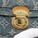 LOUIS VUITTON Monogram denim Portefeuille Amelia Wallet Blue M95511 Auth 190233V-17