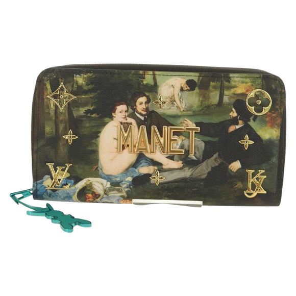 LOUIS VUITTON Masters Collection MONET Zippy Wallet M64602 LV Auth 190234SM
