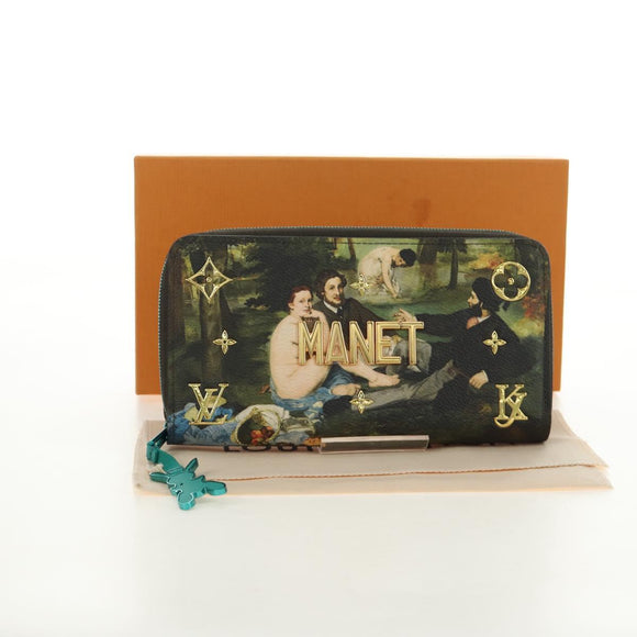 LOUIS VUITTON Masters Collection MONET Zippy Wallet M64602 LV Auth 190234SM