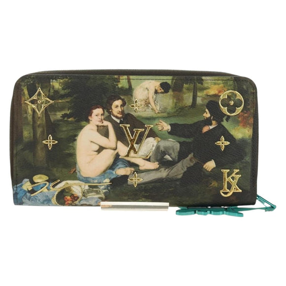 LOUIS VUITTON Masters Collection MONET Zippy Wallet M64602 LV Auth 190234SM