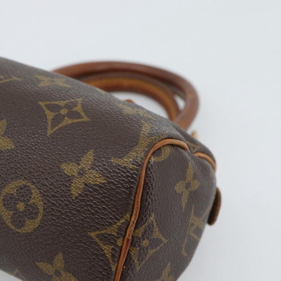 LOUIS VUITTON Monogram Mini Speedy Hand Bag M41534 LV Auth 190236