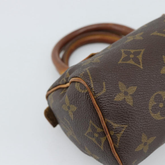 LOUIS VUITTON Monogram Mini Speedy Hand Bag M41534 LV Auth 190236