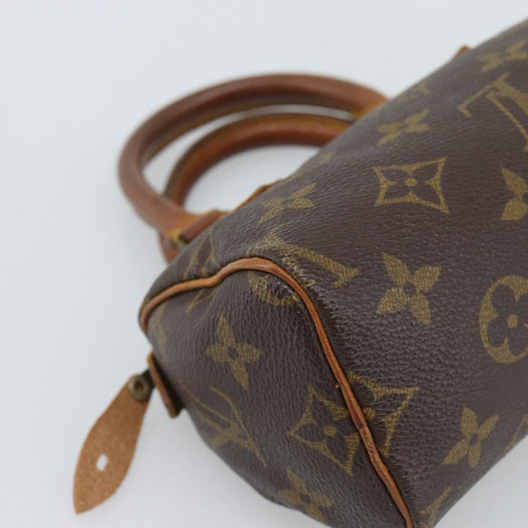 LOUIS VUITTON Monogram Mini Speedy Hand Bag M41534 LV Auth 190236