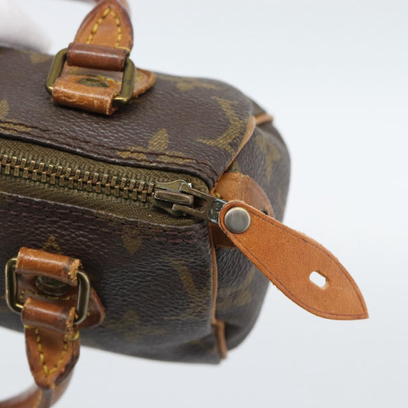 LOUIS VUITTON Monogram Mini Speedy Hand Bag M41534 LV Auth 190236