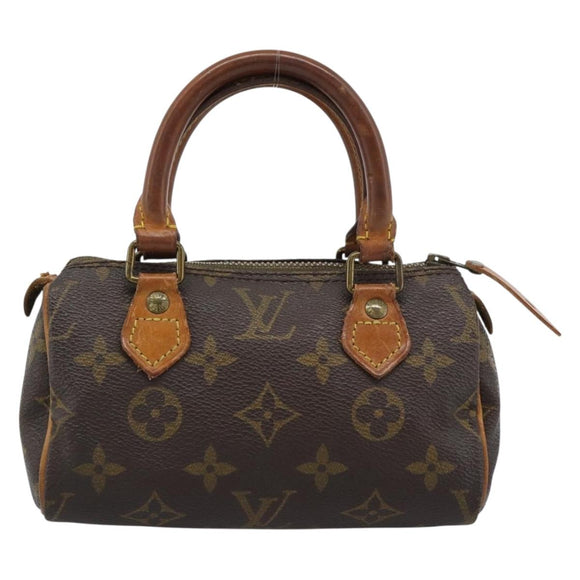 LOUIS VUITTON Monogram Mini Speedy Hand Bag M41534 LV Auth 190236
