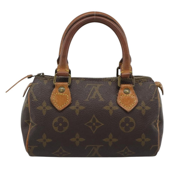 LOUIS VUITTON Monogram Mini Speedy Hand Bag M41534 LV Auth 190236