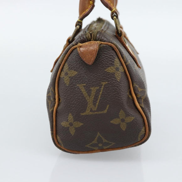 LOUIS VUITTON Monogram Mini Speedy Hand Bag M41534 LV Auth 190236