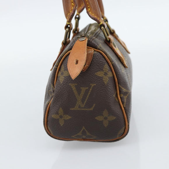 LOUIS VUITTON Monogram Mini Speedy Hand Bag M41534 LV Auth 190236