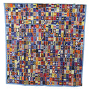 HERMES Carre 90 Scarf ”En Voyage"" Silk Blue Auth 190238M-15