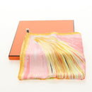 HERMES Carre 90 Scarf ”FEUX DU CIEL"" Silk Pink Auth 190239M-16