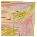 HERMES Carre 90 Scarf ”FEUX DU CIEL"" Silk Pink Auth 190239M-4