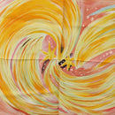 HERMES Carre 90 Scarf ”FEUX DU CIEL"" Silk Pink Auth 190239M-6