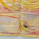 HERMES Carre 90 Scarf ”FEUX DU CIEL"" Silk Pink Auth 190239M-9