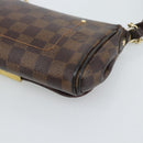 LOUIS VUITTON Damier Ebene Favorit PM Shoulder Bag 2way N41276 LV Auth 190240-17