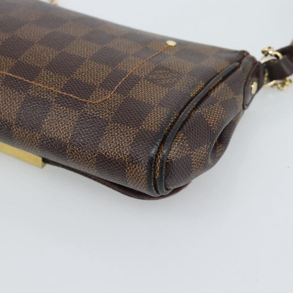 LOUIS VUITTON Damier Ebene Favorit PM Shoulder Bag 2way N41276 LV Auth 190240
