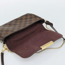 LOUIS VUITTON Damier Ebene Favorit PM Shoulder Bag 2way N41276 LV Auth 190240-19