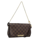 LOUIS VUITTON Damier Ebene Favorit PM Shoulder Bag 2way N41276 LV Auth 190240-1