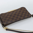 LOUIS VUITTON Damier Ebene Favorit PM Shoulder Bag 2way N41276 LV Auth 190240-6