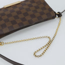LOUIS VUITTON Damier Ebene Favorit PM Shoulder Bag 2way N41276 LV Auth 190240-7