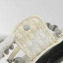 Christian Dior Trotter Canvas Romantic Chain Bag PVC White Silver Auth 190241SAM-9