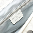 Christian Dior Trotter Canvas Romantic Chain Bag PVC White Silver Auth 190241SAM-22