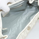 Christian Dior Trotter Canvas Romantic Chain Bag PVC White Silver Auth 190241SAM-10
