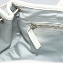Christian Dior Trotter Canvas Romantic Chain Bag PVC White Silver Auth 190241SAM-25