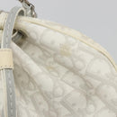 Christian Dior Trotter Canvas Romantic Chain Bag PVC White Silver Auth 190241SAM-5