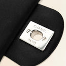 CHANEL Chain Big Matelasse 30 Bag Lamb Skin White Black Silver CC Auth 190244SAM-18