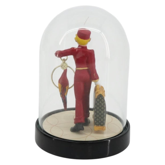 LOUIS VUITTON Pageboy Snow Globe Glass Red LV Auth 190246