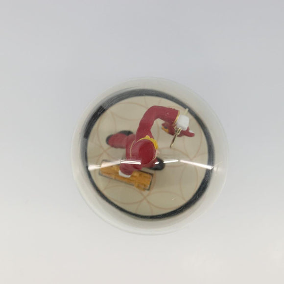 LOUIS VUITTON Pageboy Snow Globe Glass Red LV Auth 190246
