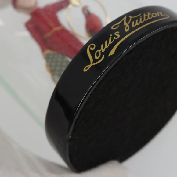 LOUIS VUITTON Pageboy Snow Globe Glass Red LV Auth 190246