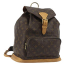 LOUIS VUITTON Monogram Montsouris GM Backpack M51135 LV Auth 190248-1