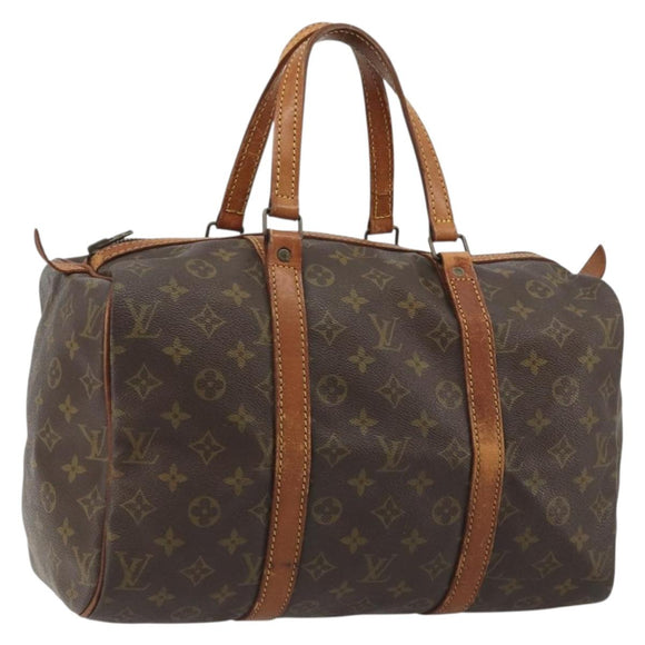 LOUIS VUITTON Monogram Sac Souple 35 Boston Bag M41626 LV Auth 190250