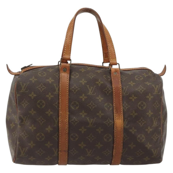 LOUIS VUITTON Monogram Sac Souple 35 Boston Bag M41626 LV Auth 190250