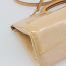 LOUIS VUITTON Vernis Roxbury Drive Bag 2way Rose flow lantern M91391 Auth 190251-15