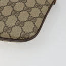 GUCCI GG Supreme Web Sherry Line Bag PVC Beige Gold 904 02 047 Auth 190257-14