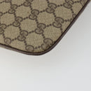 GUCCI GG Supreme Web Sherry Line Bag PVC Beige Gold 904 02 047 Auth 190257-15