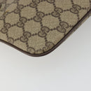 GUCCI GG Supreme Web Sherry Line Bag PVC Beige Gold 904 02 047 Auth 190257-17