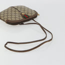 GUCCI GG Supreme Web Sherry Line Bag PVC Beige Gold 904 02 047 Auth 190257-7